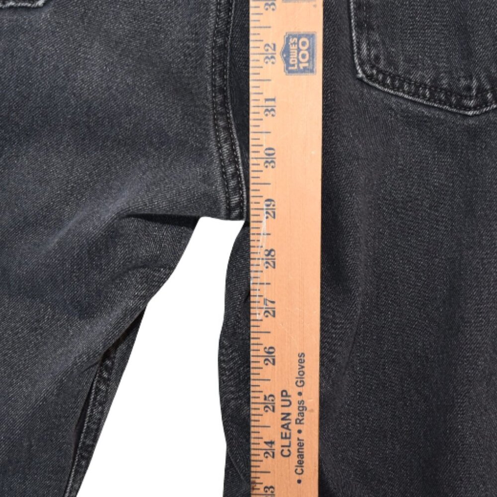 Levi’s Low Pro Straight Jeans 31 Faded Black Y2K Minimalist Grunge - Picture 5 of 8